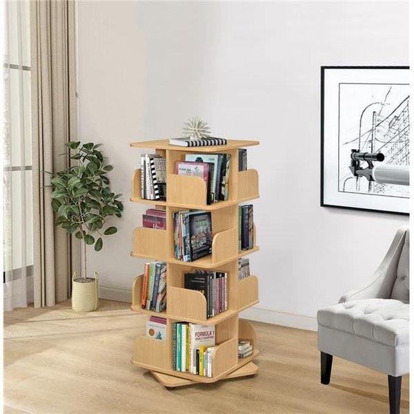 Kings Furniture Kings Furniture BK006-N Revolving Tall Bookcase; Natural BK006-N